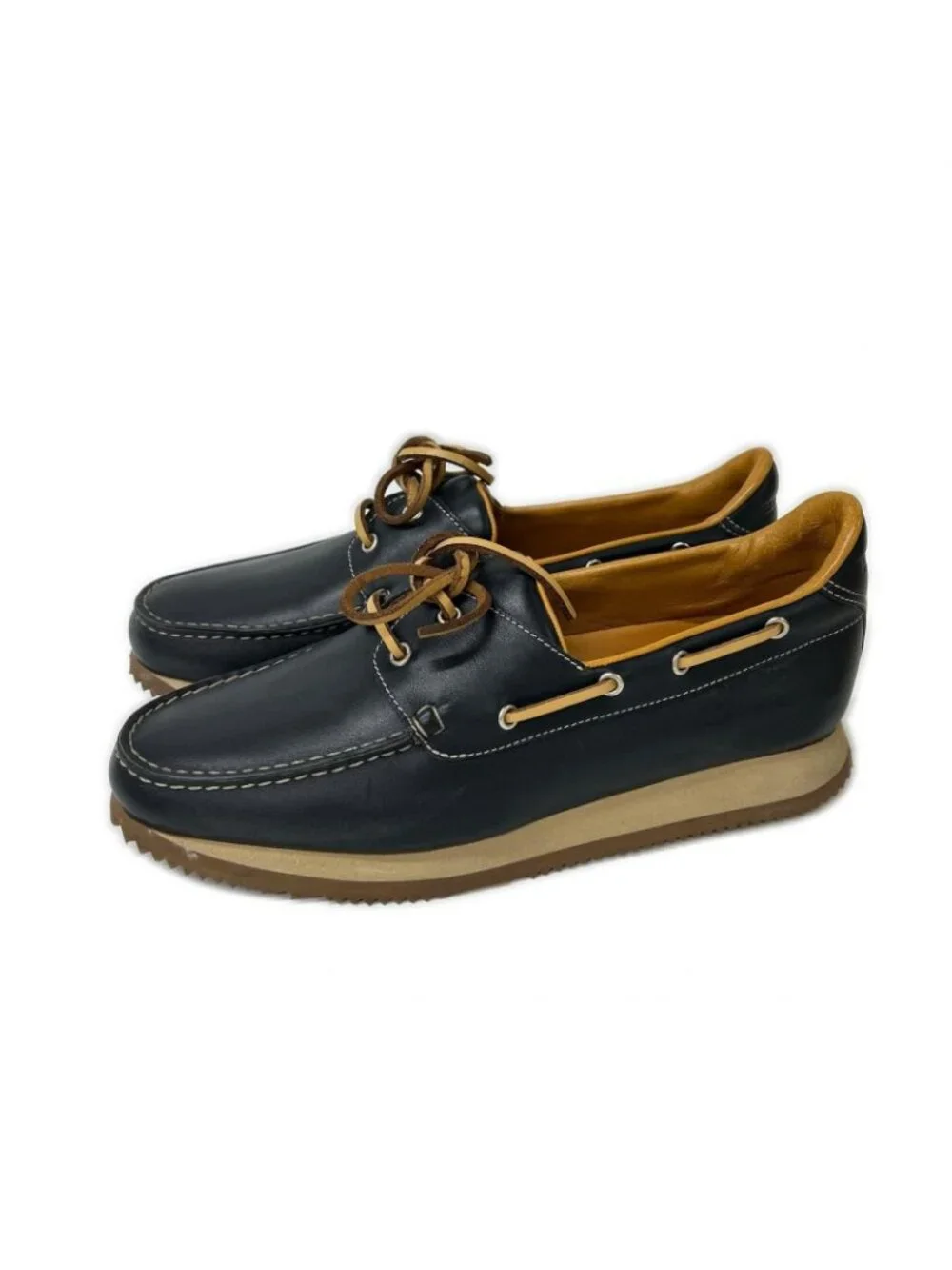 Hermes Leather Deck Shoes